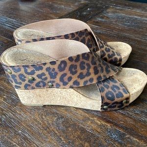 Lucky Brand Cheetah Wedges
